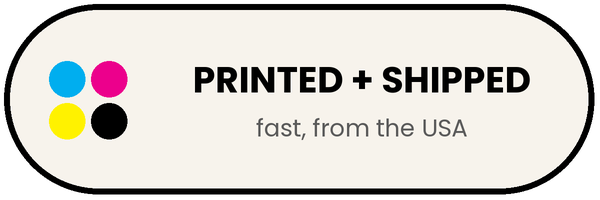 Printed and shipped fast from the USA