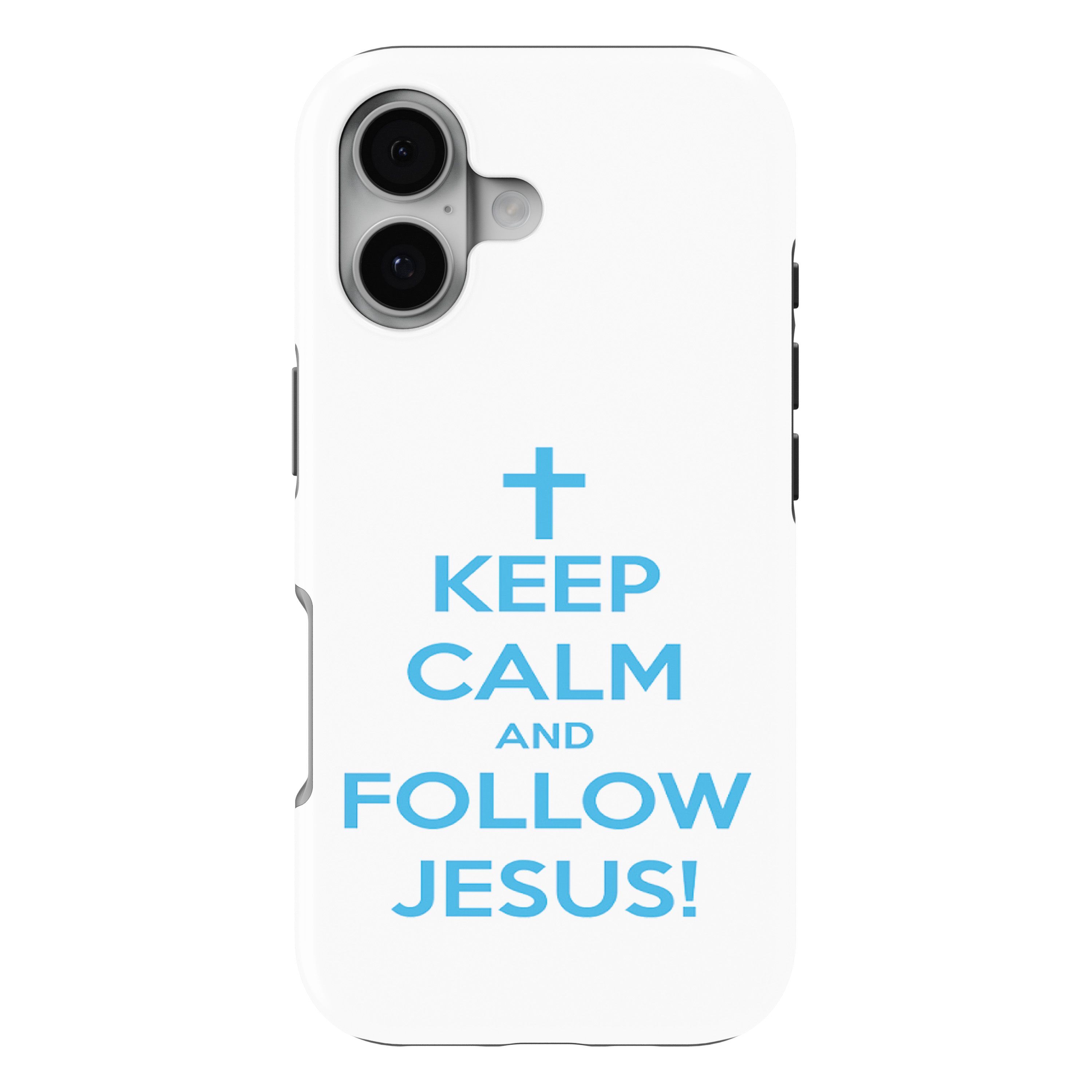 iPhone 17 MagSafe Tough Matte Case – Keep Calm and Follow Jesus