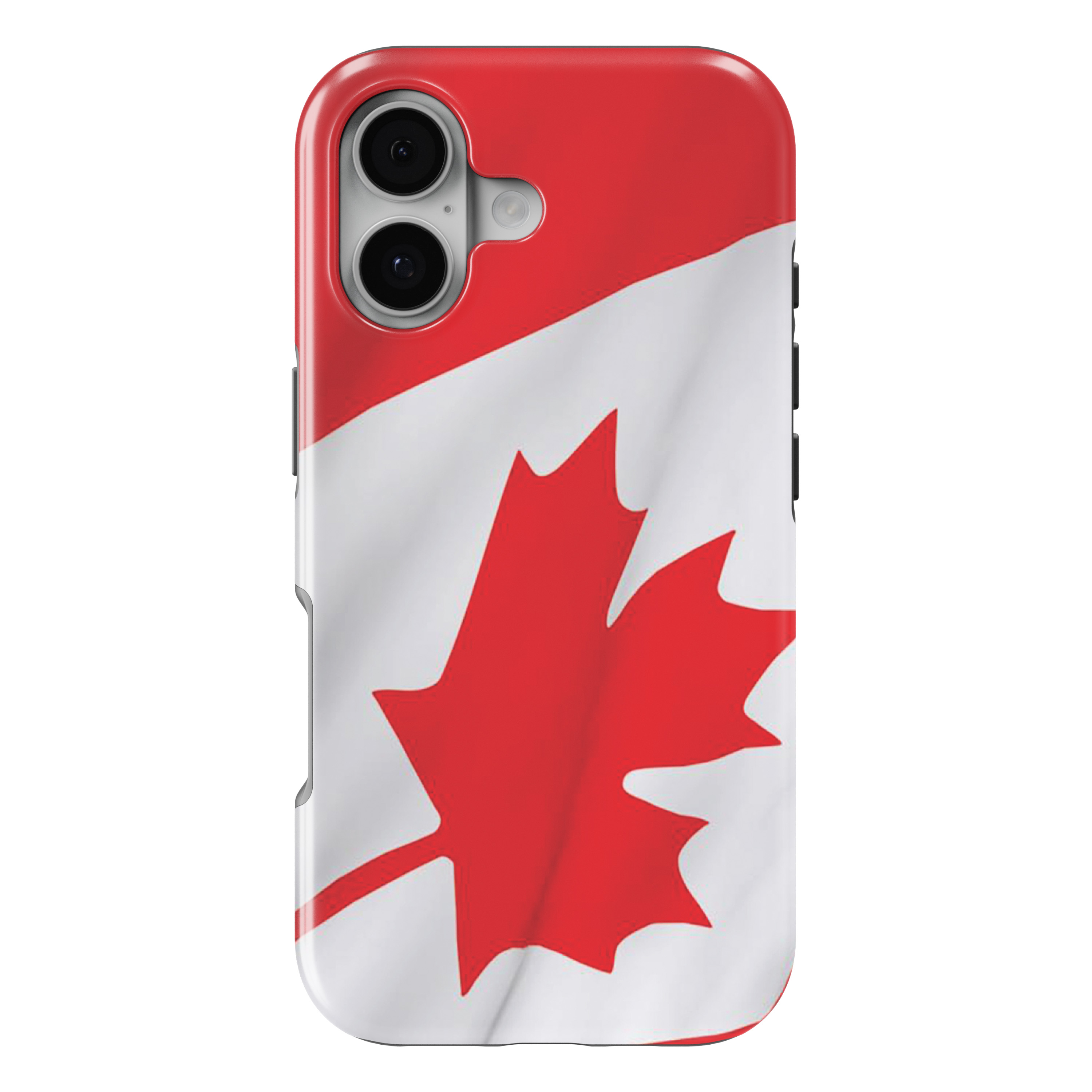 iPhone 17 MagSafe Tough Matte Case – Red White Canadian Flag Canada