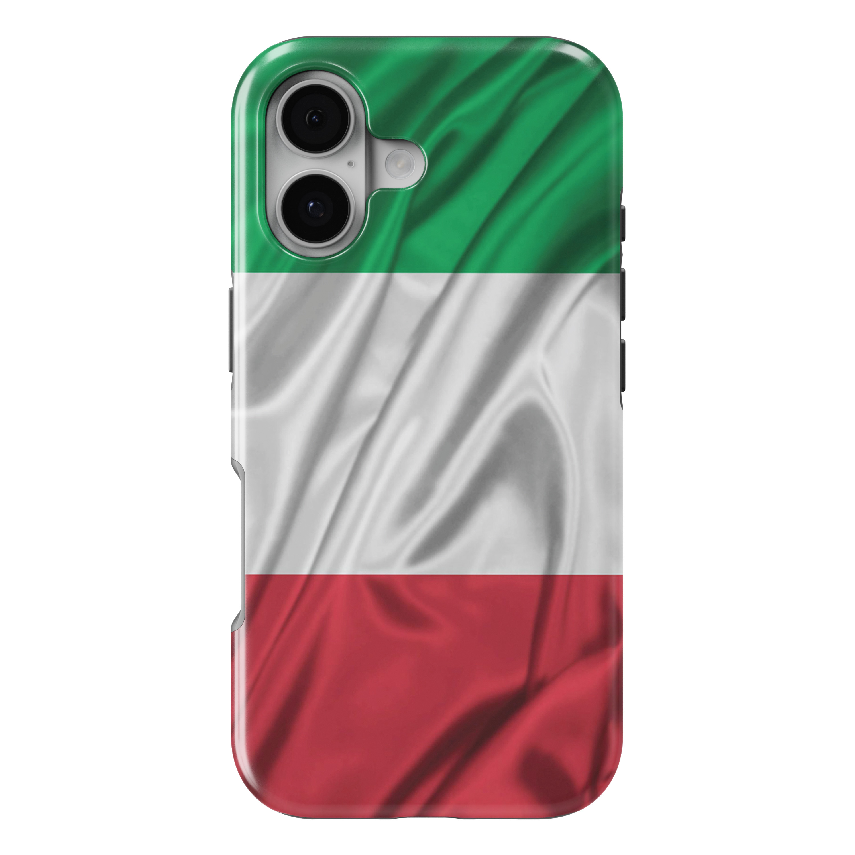 iPhone 17 MagSafe Tough Matte Case – Italian Flag Italy Waving Red White Green